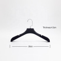 Non slip brand logo wide shoulder luxury wedding dress hanger custom velvet hanger coat shirt suit bridal gown hangers for cloth